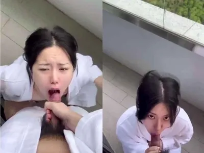 Mới sáng gà gáy đã bắt em khỏa thân mút dương vật outdoor chung cư